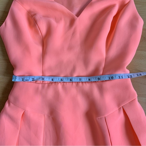 GUESS Neon Orange Cocktail Prom Dress Women’s Size 4 - Picture 4 of 8